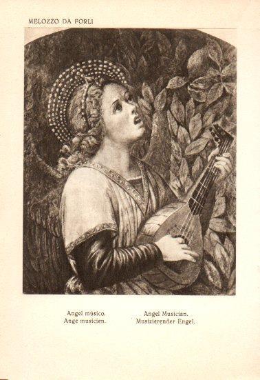 LAMINA V28135: Angel musico por Melozzo da Forli