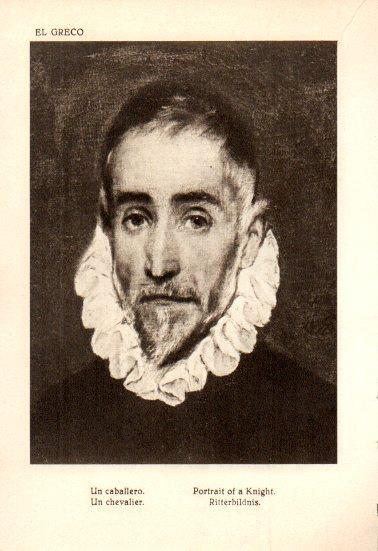 LAMINA V28141: Un caballero por El Greco