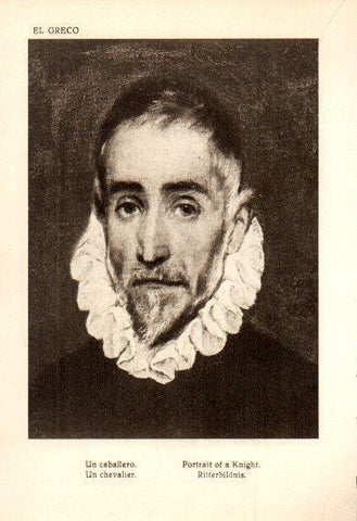 LAMINA V28141: Un caballero por El Greco