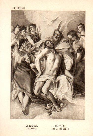 LAMINA V28142: La Trinidad por El Greco
