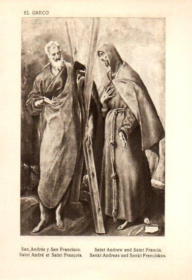 LAMINA V28143: San Andres y San Francisco por El Greco