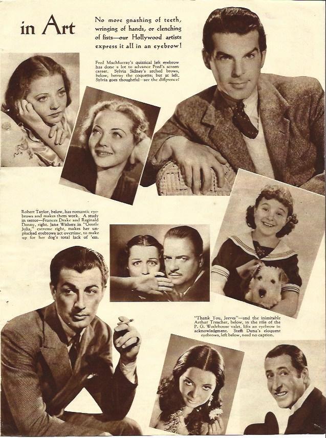 LAMINA 34453: Fred MacMurray, Robert Taylor y Sylvia Sidney