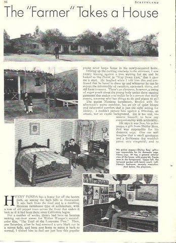 LAMINA 34458: La casa de campo de Henry Fonda