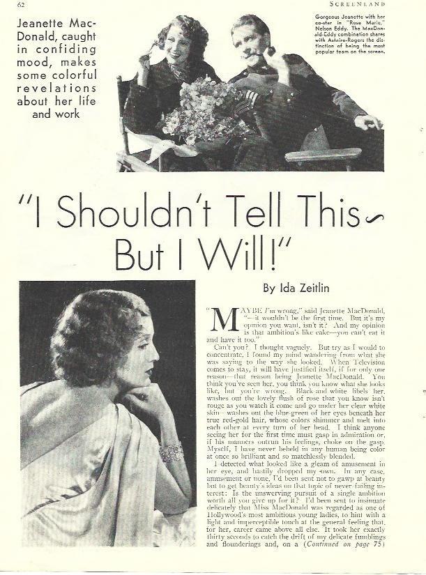 LAMINA 34461: Jeanette MacDonald y Nelson Eddy