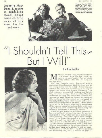 LAMINA 34461: Jeanette MacDonald y Nelson Eddy
