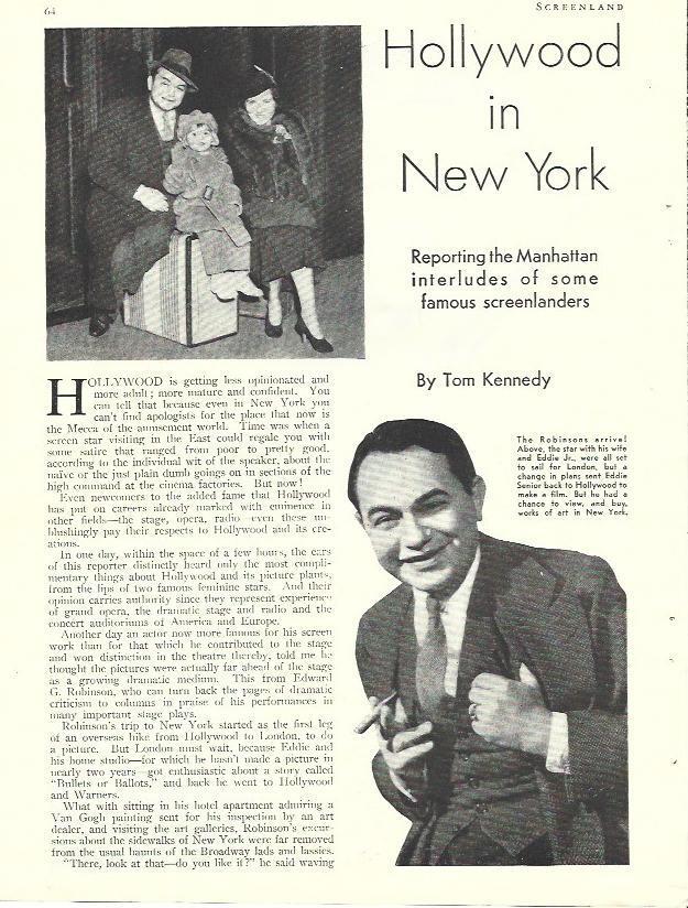 LAMINA 34462: Edward G. Robinson y su familia