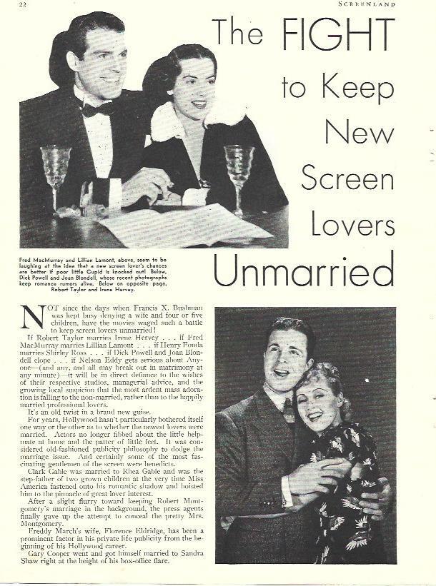 LAMINA 34441: Fred MacMurray, Lillian Lamont, Dick Powell y Joan Blondell