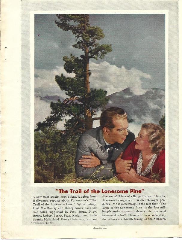 LAMINA 34440: Ilustracion de The Trail of the Lonesome Pine