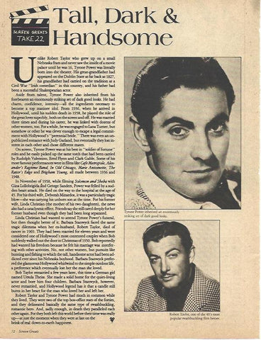 LAMINA 34516: Tyrone Power y Robert Taylor