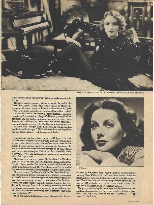 LAMINA 34518: Marlene Dietrich y Hedy Lamarr