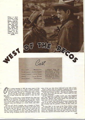 LAMINA 34410: Escena y reparto de West of the Pecos