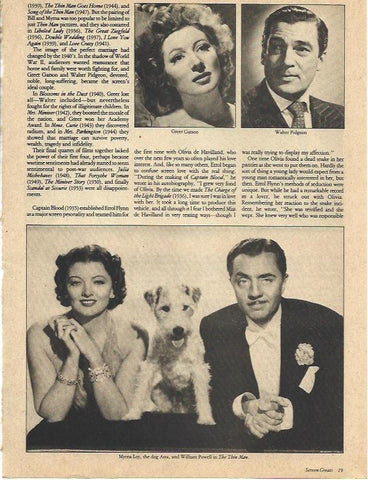LAMINA 34491: Myrna Loy y William Powell en The Thin Man