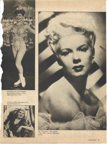 LAMINA 34499: Betty Hutton, Sonja Henie y Alice Faye