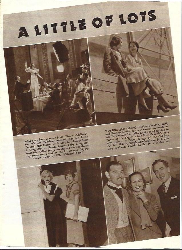 LAMINA 34408: Escena de Sweet Adeline y Clark Gable con Carloe Lombard