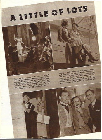 LAMINA 34408: Escena de Sweet Adeline y Clark Gable con Carloe Lombard