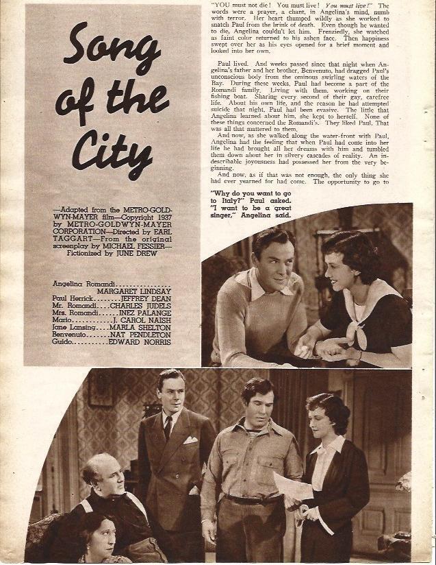 LAMINA 34324: Reparto y escenas de Song of the City