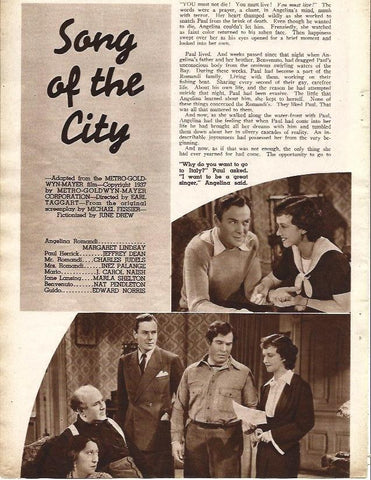LAMINA 34324: Reparto y escenas de Song of the City