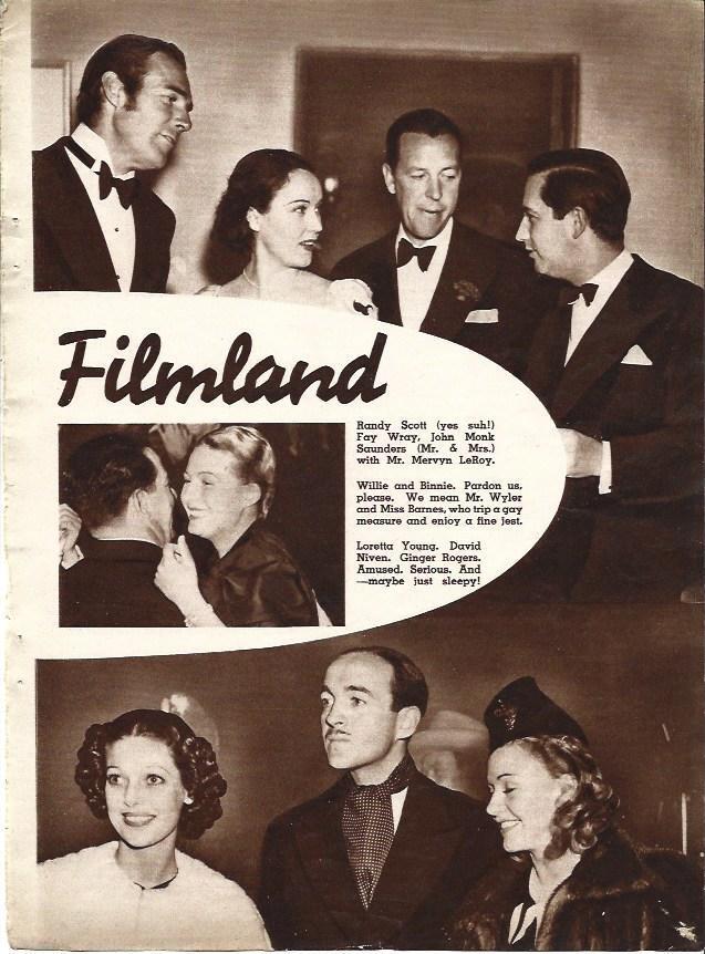 LAMINA 34326: Loreta Young y Ginger Rogers en Finlandia