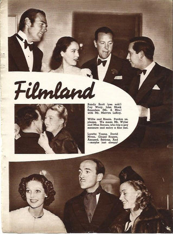 LAMINA 34326: Loreta Young y Ginger Rogers en Finlandia