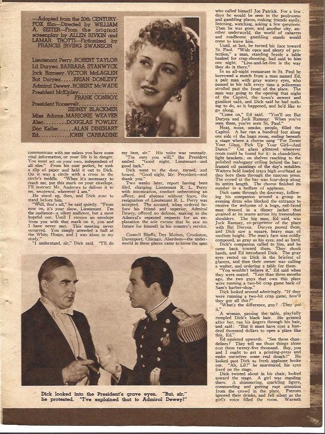 LAMINA 34328: Barbara Stanwych y reparto de This is my affair