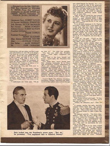 LAMINA 34328: Barbara Stanwych y reparto de This is my affair