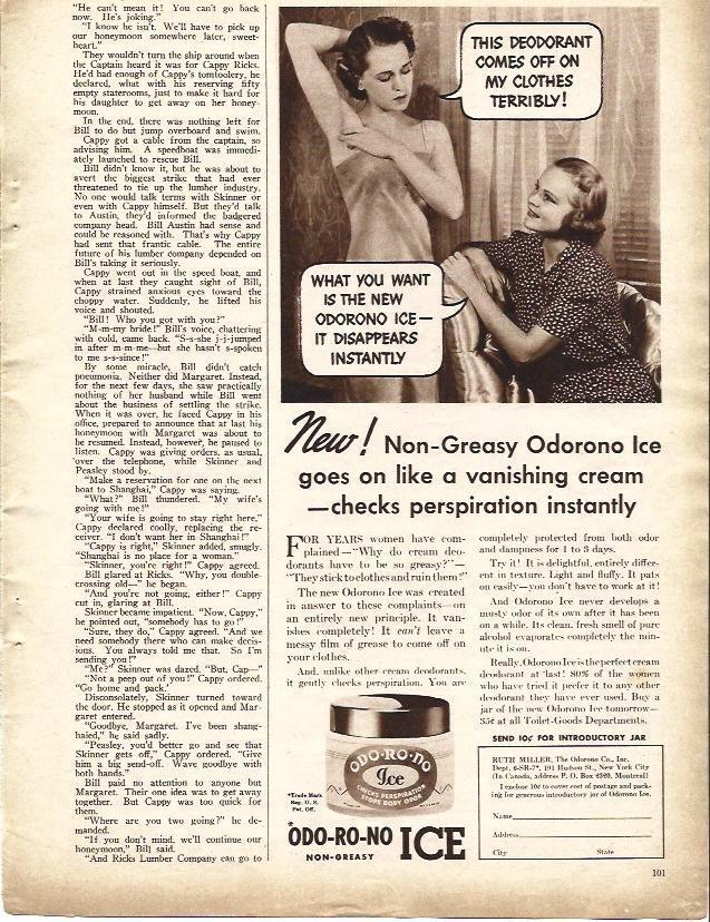 LAMINA 34336: Publicidad de desodorante Odo-ro-no Ice