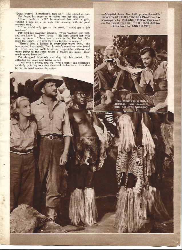 LAMINA 34316: Escenas de Las minas del rey Salomon