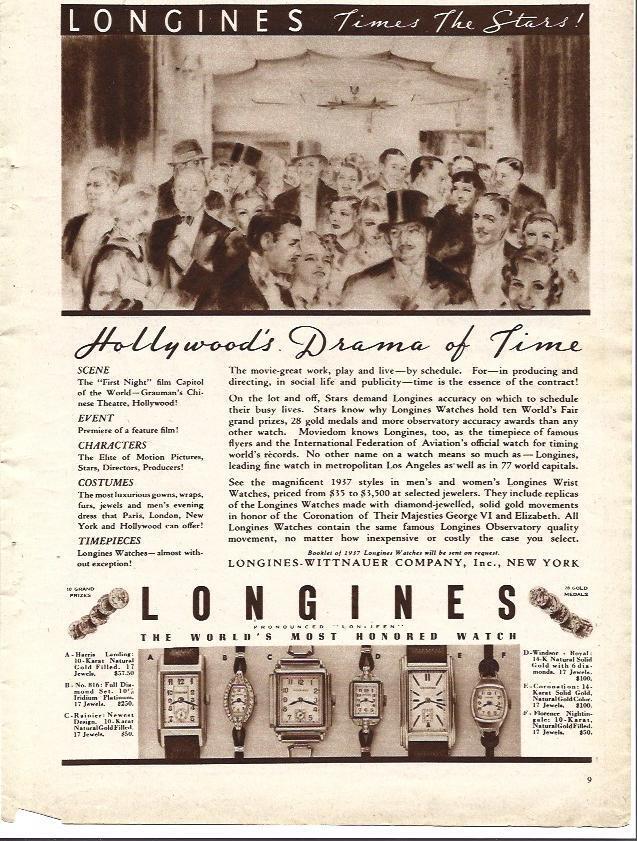 LAMINA 34290: Publicidad de Longines