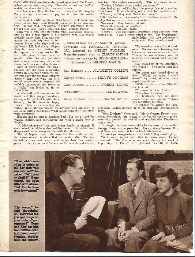 LAMINA 34294: Reparto y escenas de I met him in Paris