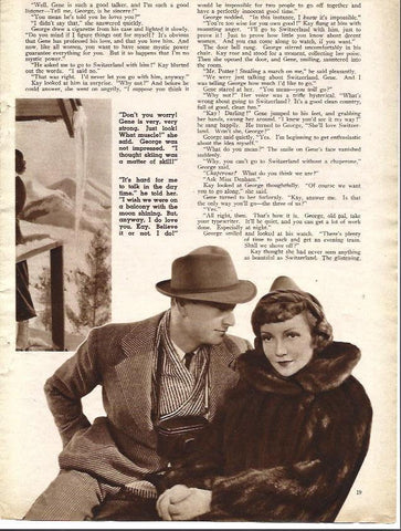 LAMINA 34295: Claudette Colbert y Melvyn Douglas