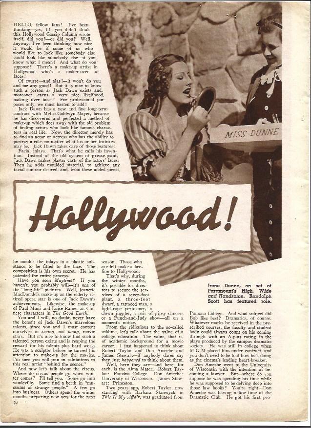 LAMINA 34296: Irene Dunne en el set de Paramount