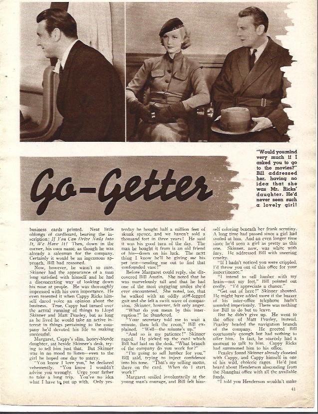 LAMINA 34306: Anita Louise y George Brent en The Go-Getter