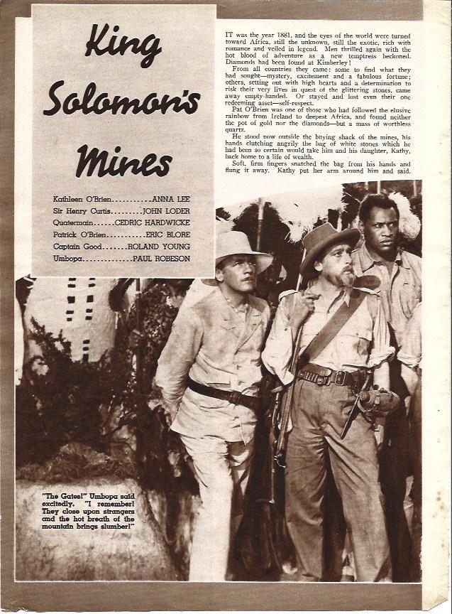 LAMINA 34315: Escena y reparto de King Solomon's Mines