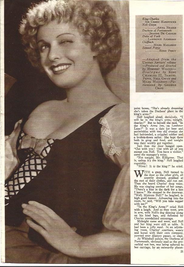 LAMINA 34385: Anna Neagle en Nell Gwyn