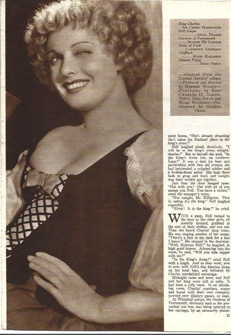 LAMINA 34385: Anna Neagle en Nell Gwyn