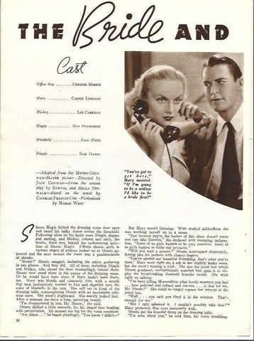 LAMINA 34386: Carole Lombard en The bride and the best man
