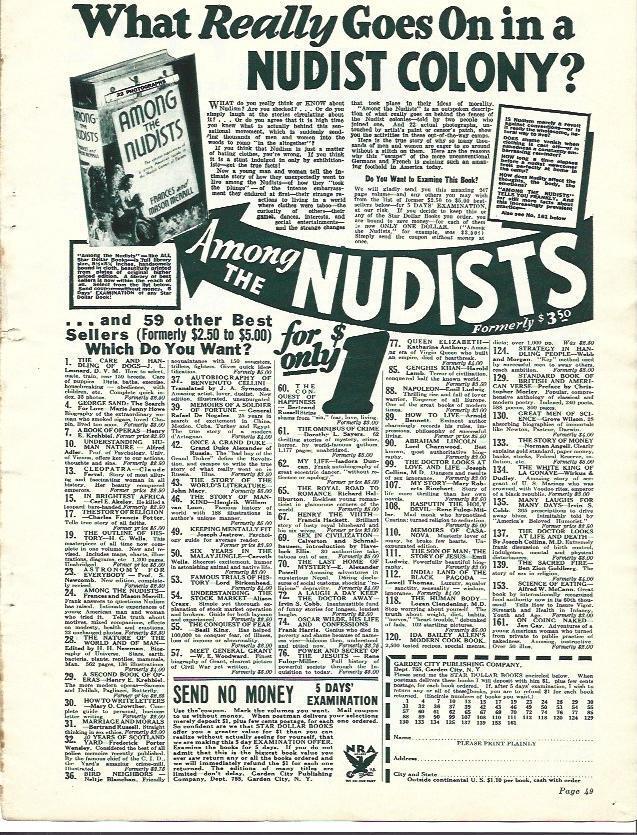 LAMINA 34366: Publicidad de Among the Nudists