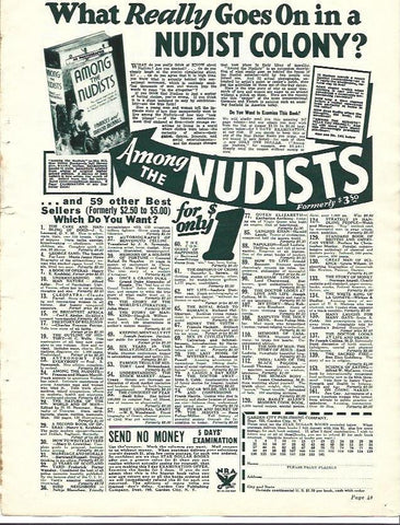 LAMINA 34366: Publicidad de Among the Nudists