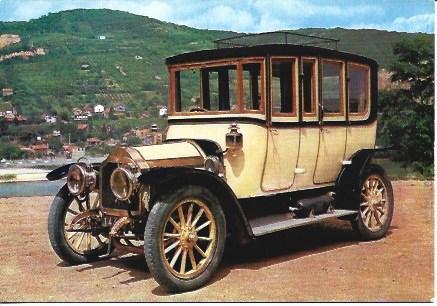 POSTAL A1522: Berlina del Museo del Automovil en Rhone