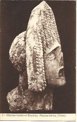 POSTAL A1663: Mascara iberica de Empuries
