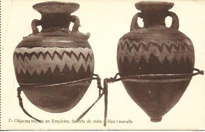 POSTAL A1666: Anforas de Empuries