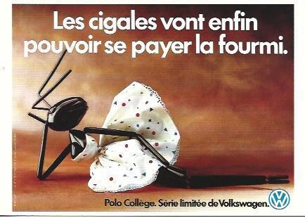 POSTAL A1724: Publiciad Polo College de Wolkswagen
