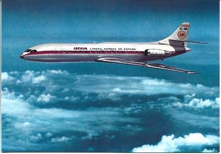 POSTAL A1680: Iberia, Caravelle X-R