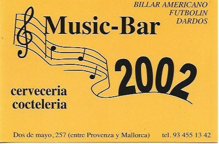 POSTAL A1688: Music Bar 2002 de Barcelona