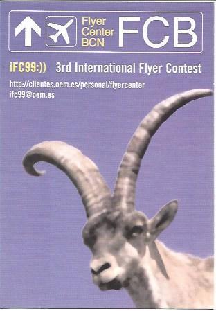 POSTAL A1689: 3rd International Flyer Center en Barcelonba