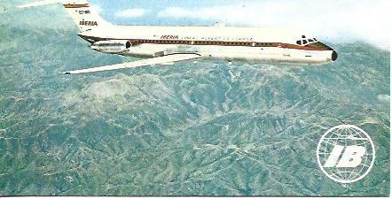 POSTAL A1675: DC9 Douglas de Iberia