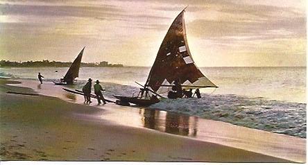 POSTAL A1768: Playa en Fortaleza, Brasil