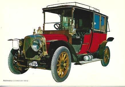POSTAL A1786: Panhard Levaseur de 1910