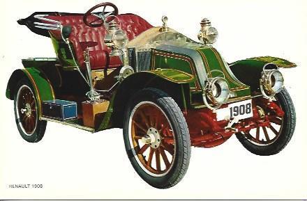 POSTAL A1788: Renault de 1908