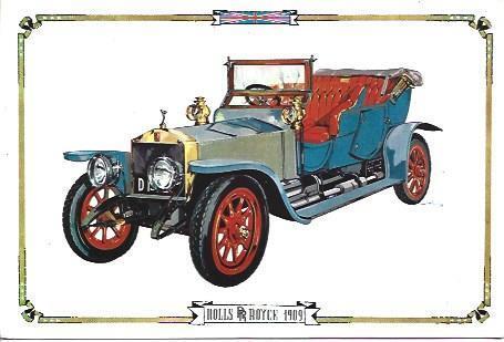 POSTAL A1789: Rolls Royce de 1909